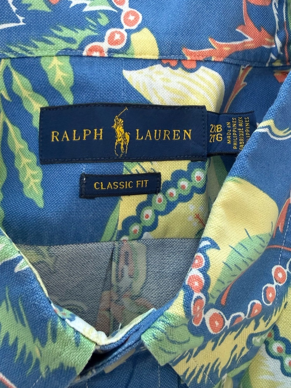 Polo Ralph Lauren | Classic Fit Long Sleeve Floral Aloha Button Down Shirt | 2XB - Picture 5 of 5
